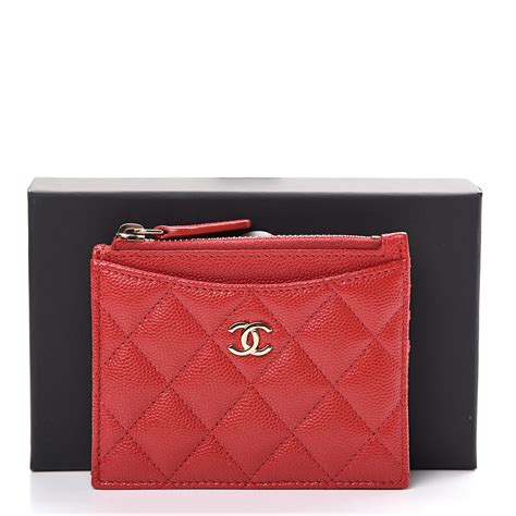 chanel card holder used|chanel card holder zip around.